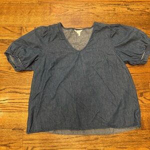 Draper James Denim Blue Women's Top, XL